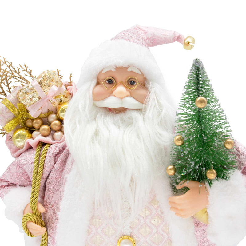 Standing Santa Small - Pink