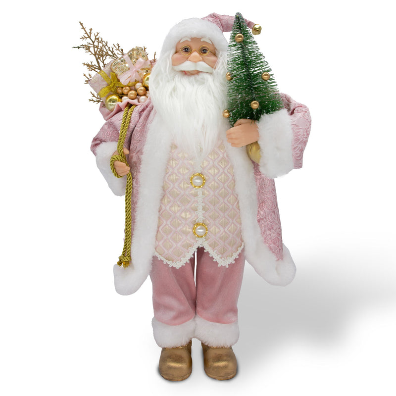 Standing Santa Small - Pink