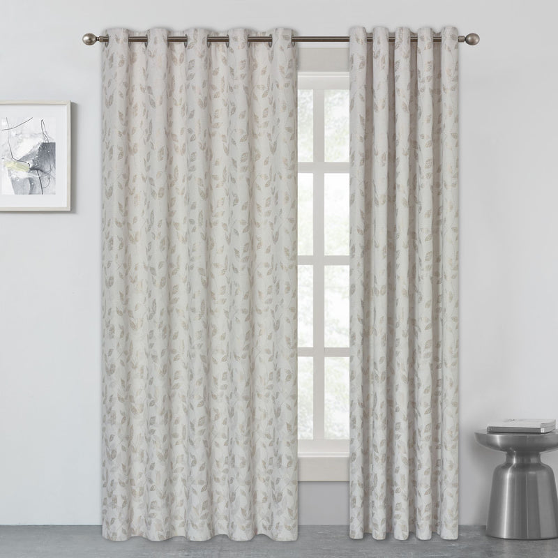 Lewis's Alderly Patterned Eyelet Curtains - Natural