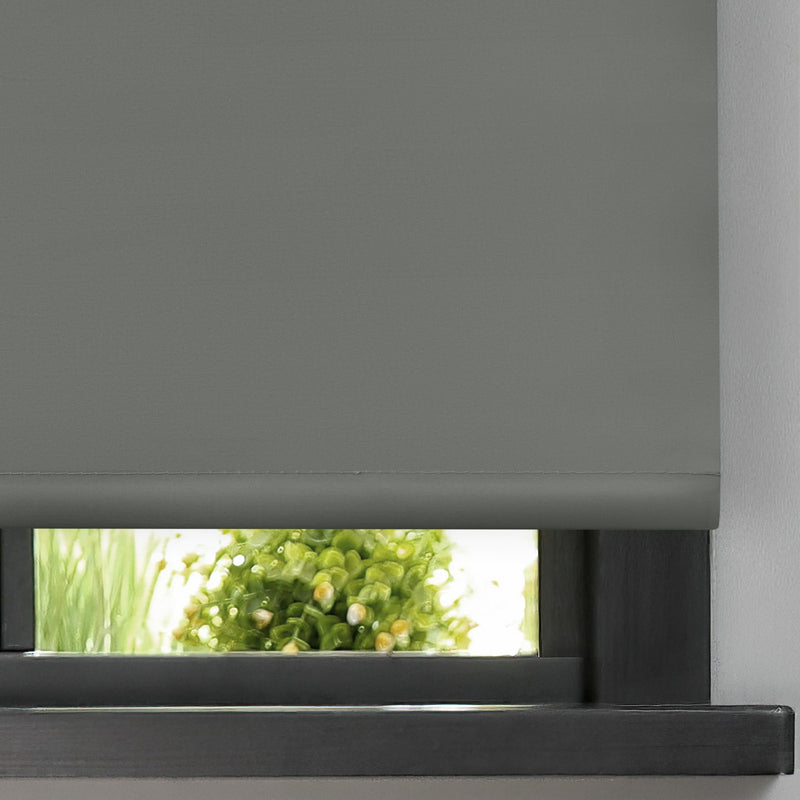 Lewis's Luna Blackout Roller Blinds - Charcoal