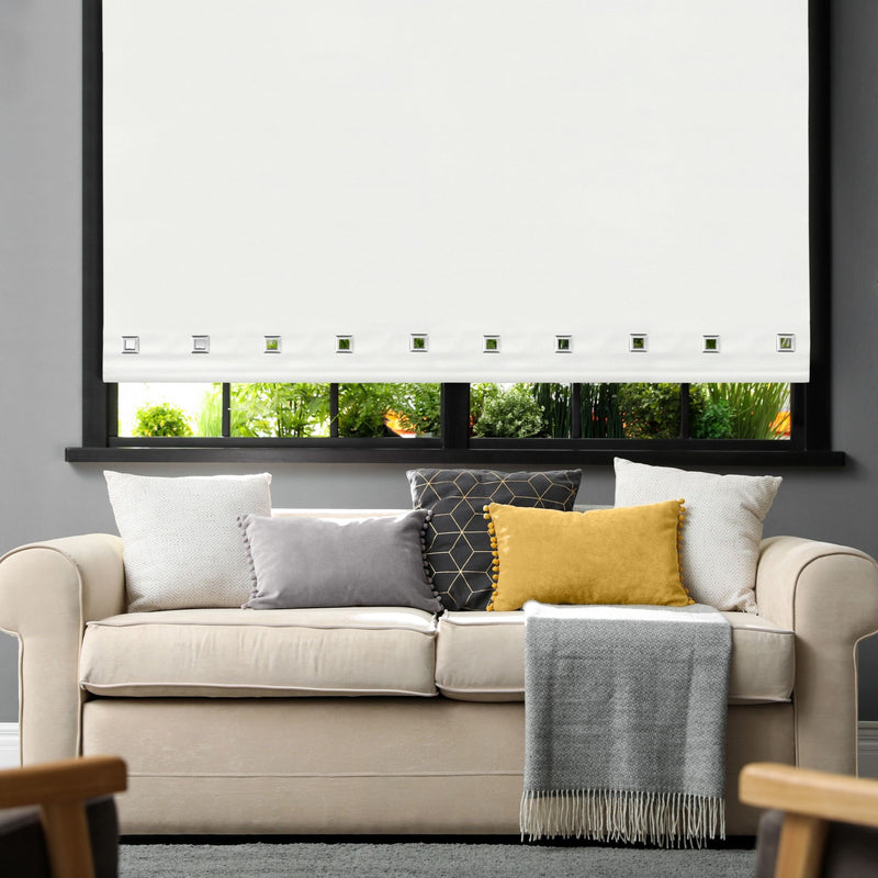 Lewis's Colorado Eyelet Roller Blinds - White