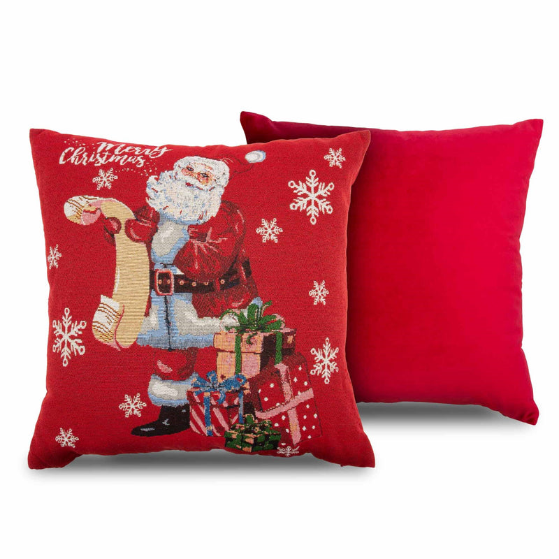 Lewis's Father Christmas Cushion - Red