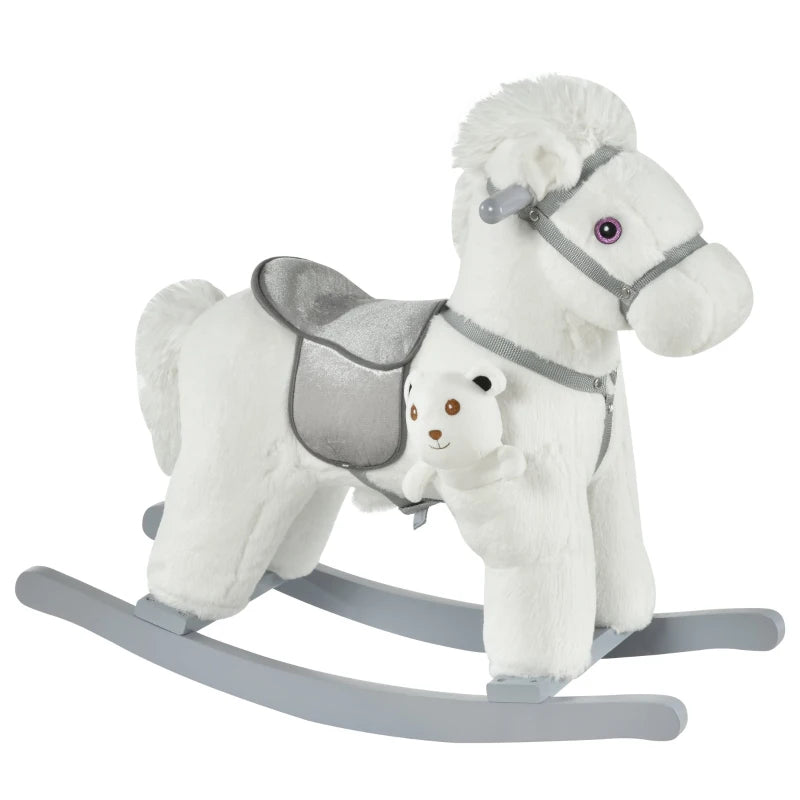 HOMCOM Children's Rocking Horse - White