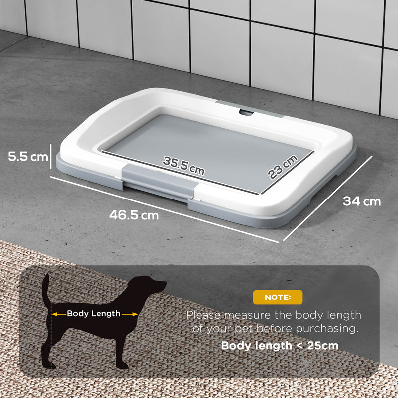 PawHut Dog Toilet Tray, Dog Litter Tray for Training Dogs, 47 x 34 x 6cm