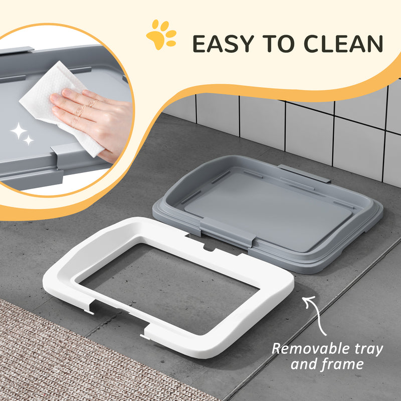 PawHut Dog Toilet Tray, Dog Litter Tray for Training Dogs, 47 x 34 x 6cm