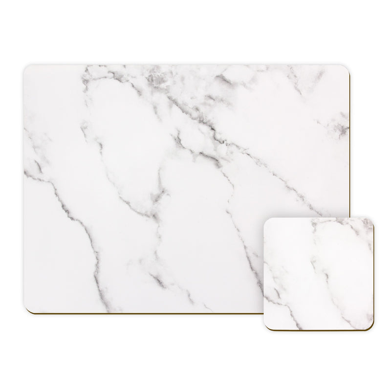 Placemats and Coaster Set - Marble