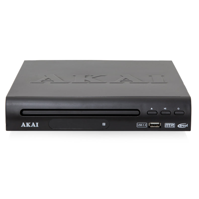 Akai Compact DVD Player with USB  - Black