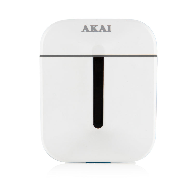 Akai Wireless Bluetooth Earbuds With Charging Case  - White