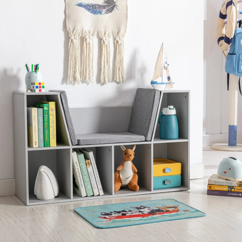 HOMCOM Kids Display Shelf -  Grey