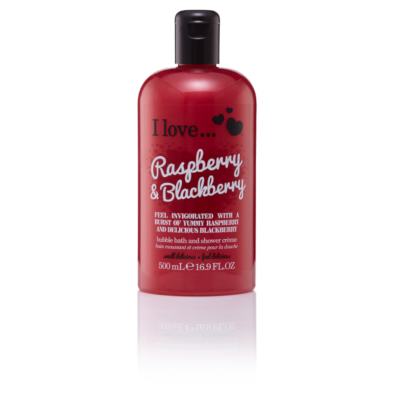 I Love Bath & Shower Cream Raspberry & Blackberry500ml