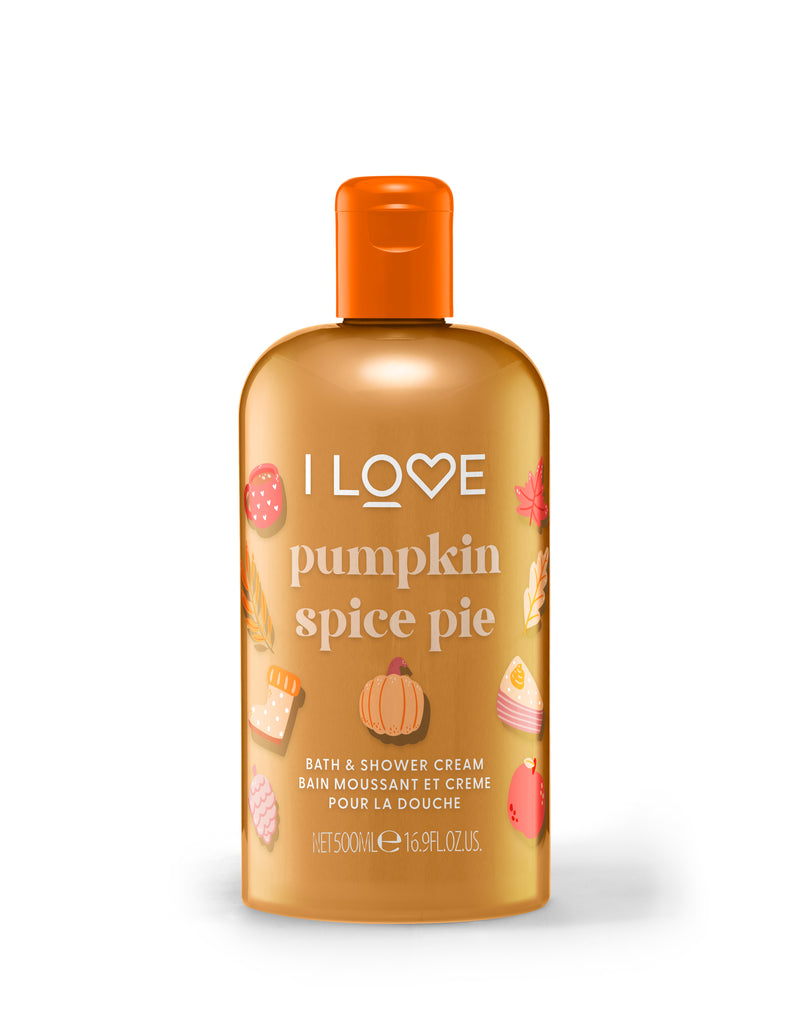 I Love Seasonal Bubble Bath & Shower Crème Pumpkin Spice 500ml