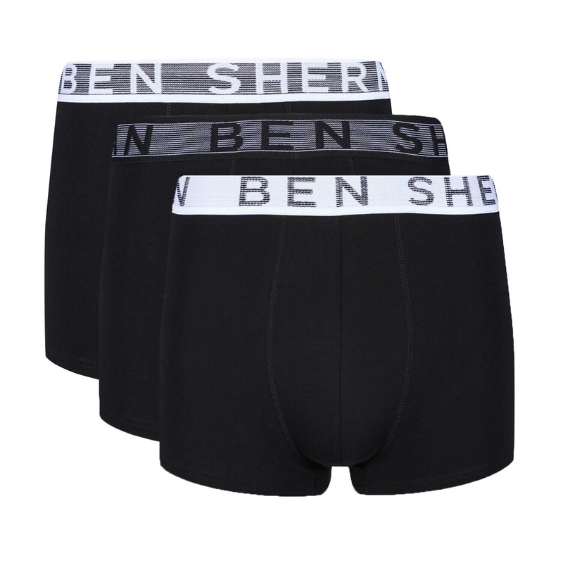 Ben Sherman Bray 3 Pack Trunks - Black