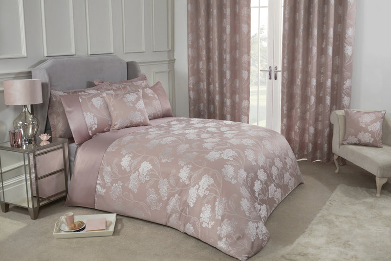 Blossom - Embellished Jacquard Duvet Set in Blush Pink