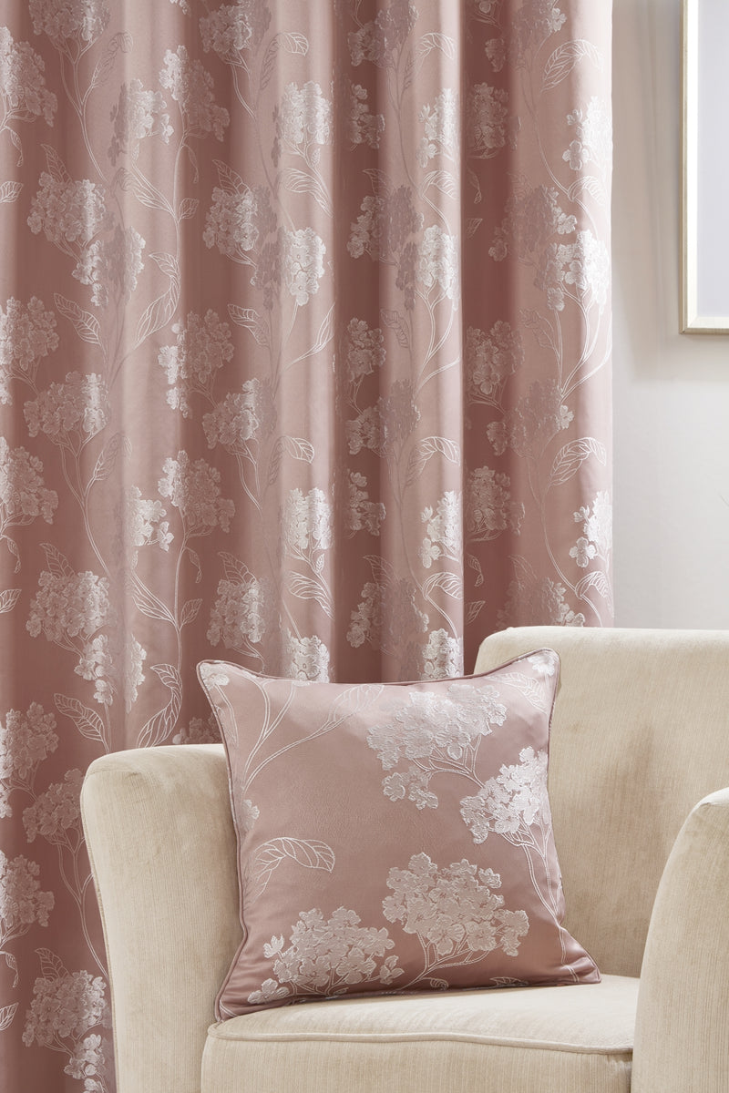 Blossom - Jacquard Cushion Cover in Blush Pink