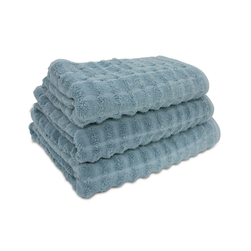 Lewis's Chunky Waffle Towel Range - Pale Blue