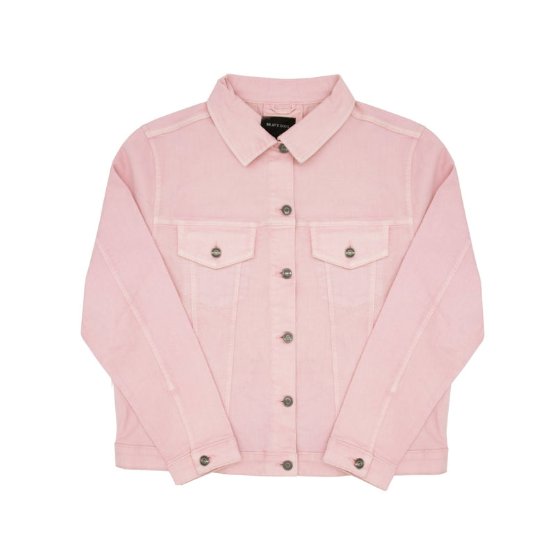 Brave Soul Bloom Twill Jacket - Pink