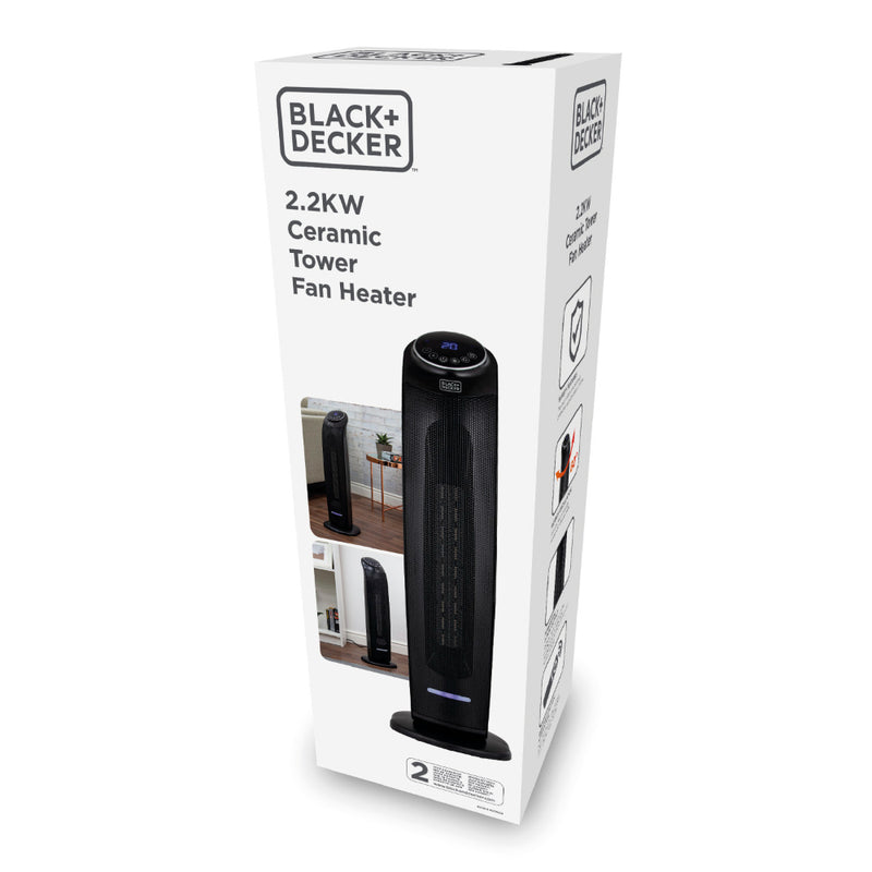 BLACK+DECKER Ceramic Tower Space Heater & Tower Fan