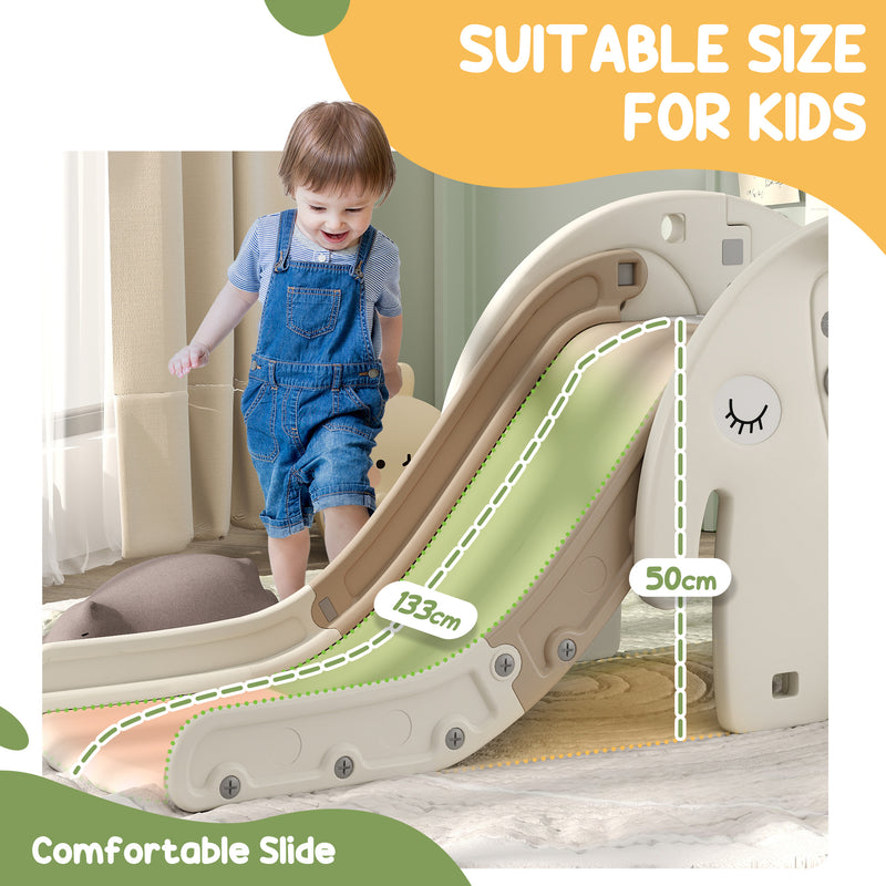 AIYAPLAY 3 In 1 Kids Slide For 1-3 Years, Elephant-Themed Indoor Slide