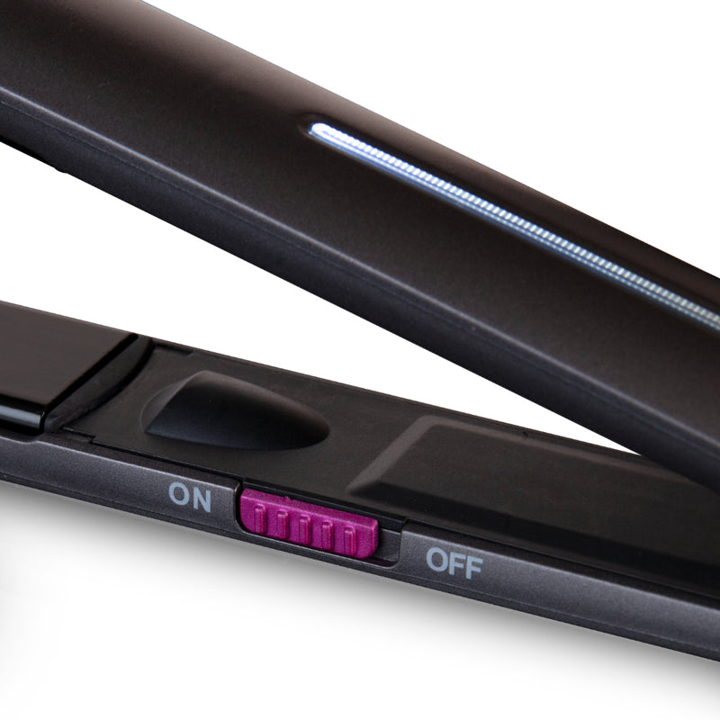 Carmen Neon Straightener  - Graphite & Pink