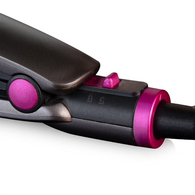 Carmen Neon Straightener  - Graphite & Pink