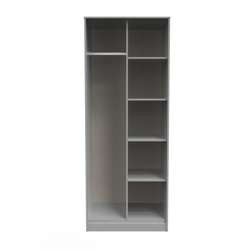 Dublin Ready Assembled Open Wardrobe  - Dusk Grey