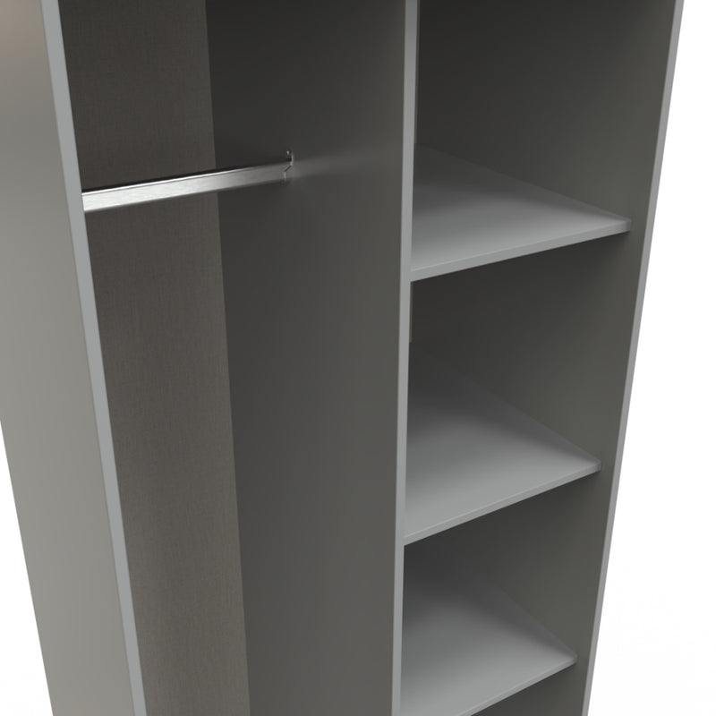 Dublin Ready Assembled Open Wardrobe  - Dusk Grey