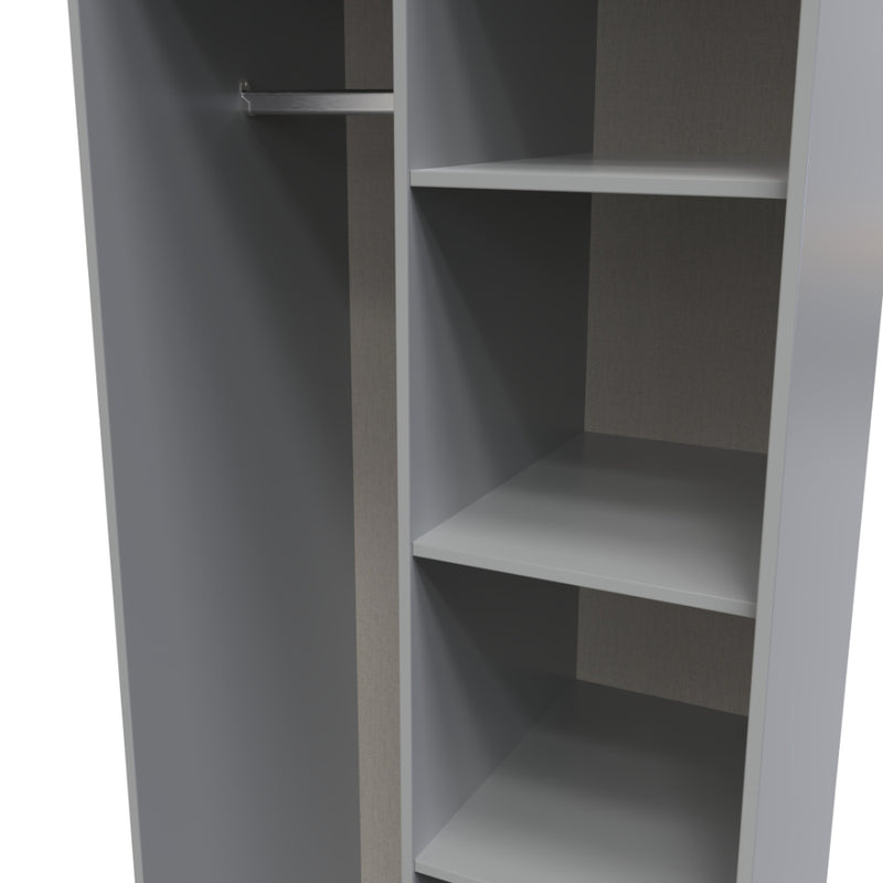 Dublin Ready Assembled Open Wardrobe  - Dusk Grey