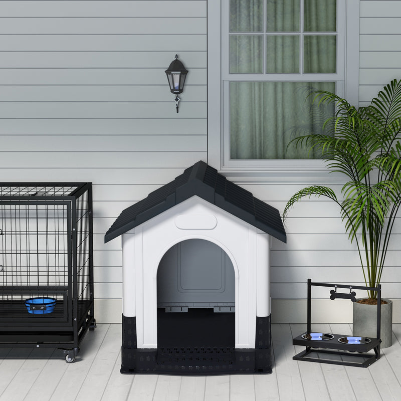 PawHut Dog Kennel for Outside, Grey