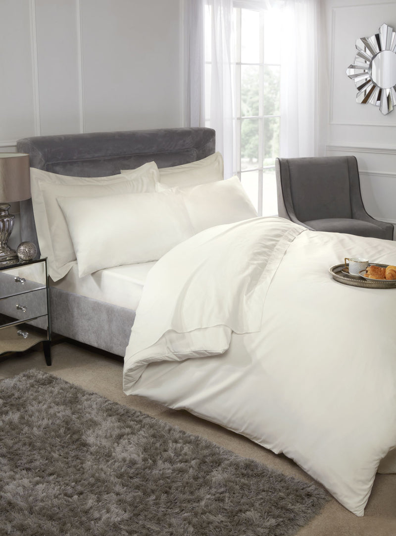 200 Thread Count Luxury Egyptian Cotton Duvet Cover in Cream