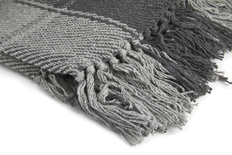 Frisco - Recycled Cotton Throw in Charcoal