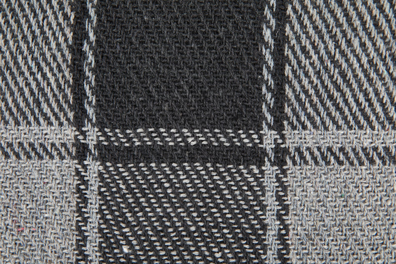 Frisco - Recycled Cotton Throw In Charcoal (50 Inch X 60 Inch)