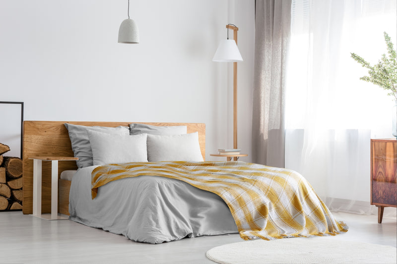 Frisco - Recycled Cotton Throw in Ochre (90" x 100")