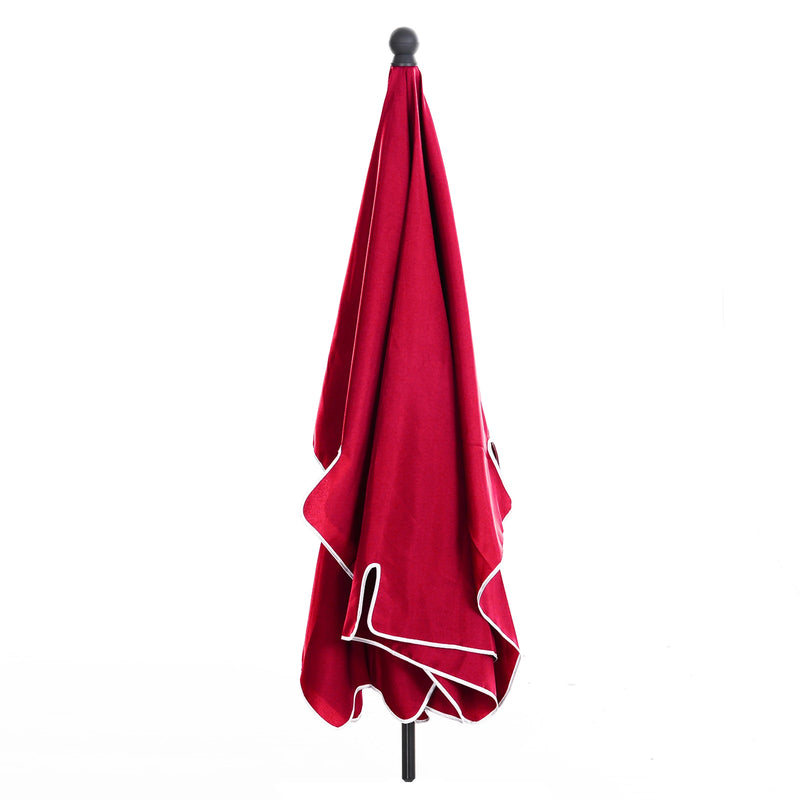 Outsunny Garden Parasol ,Sun Shade Canopy 2 x 1.3m -  Red