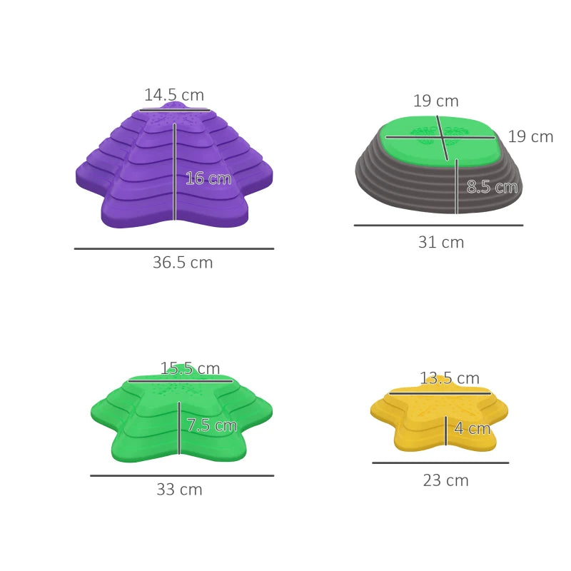 ZONEKIZ 11 Piece Balance Stepping Stones