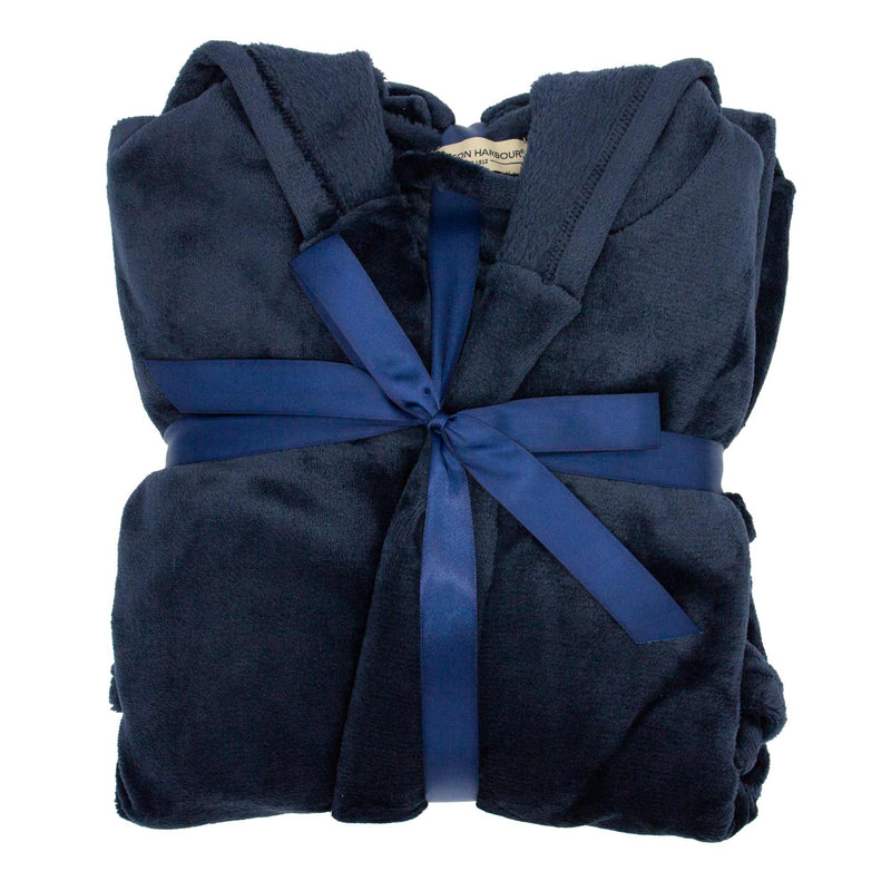 Hutson Harbour Hooded Robe - Navy