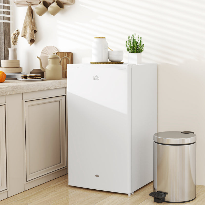 HOMCOM 91L Freestanding Under Counter Fridge with Lock