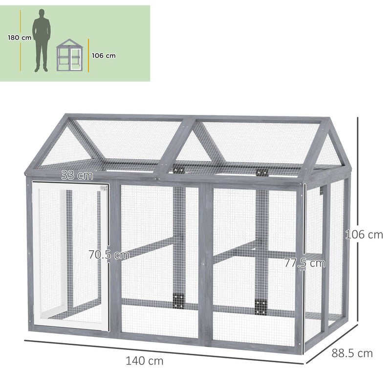 PawHut Chicken Run, Wooden Chicken Coop w/ Combinable Design