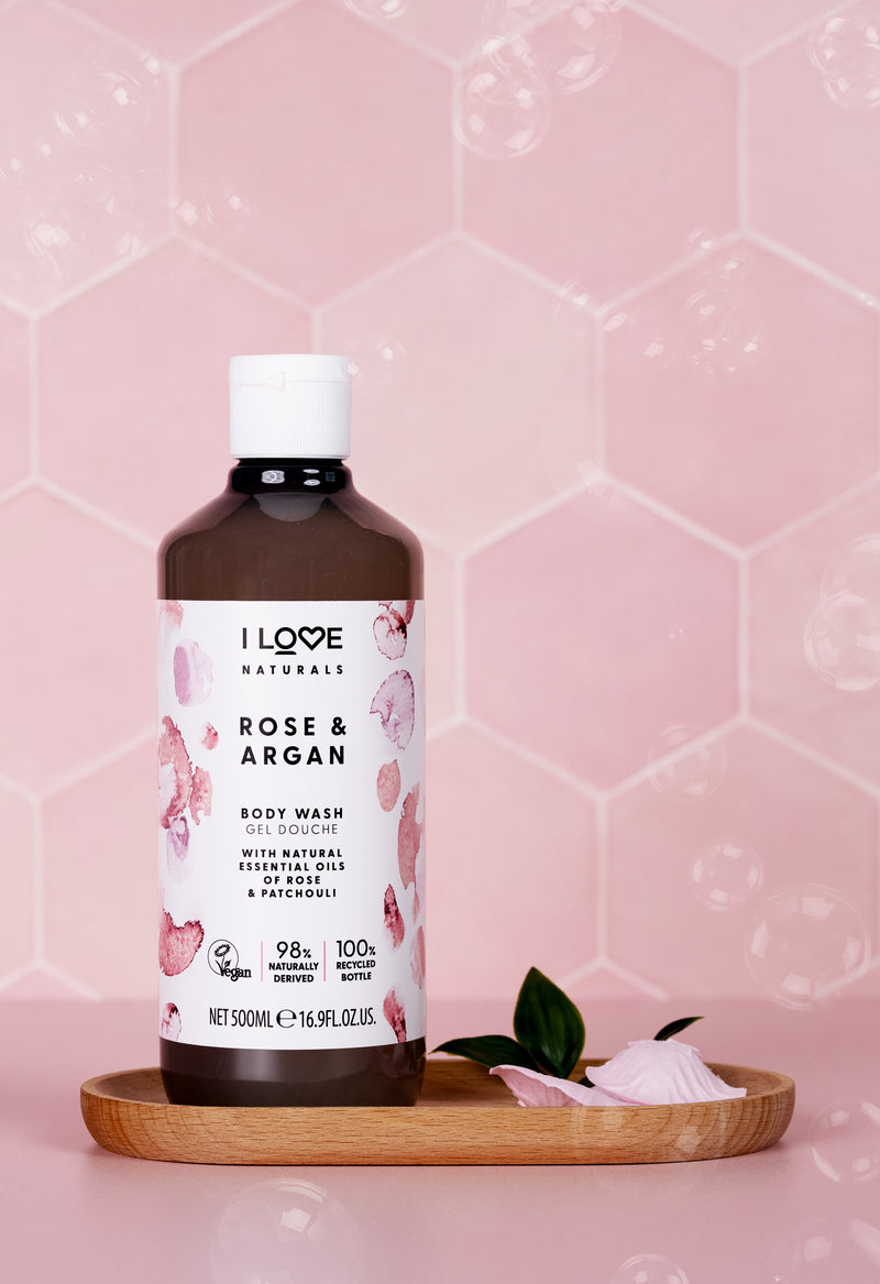 I Love Naturals Body Wash Rose & Argan 500ml