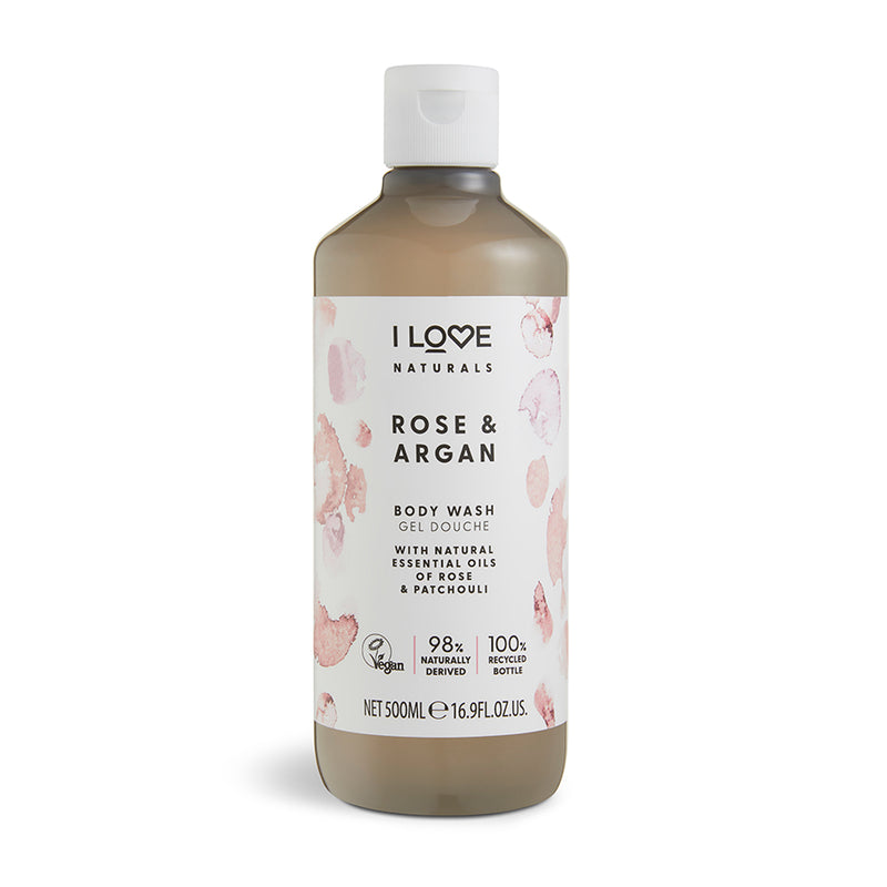 I Love Naturals Body Wash Rose & Argan 500ml