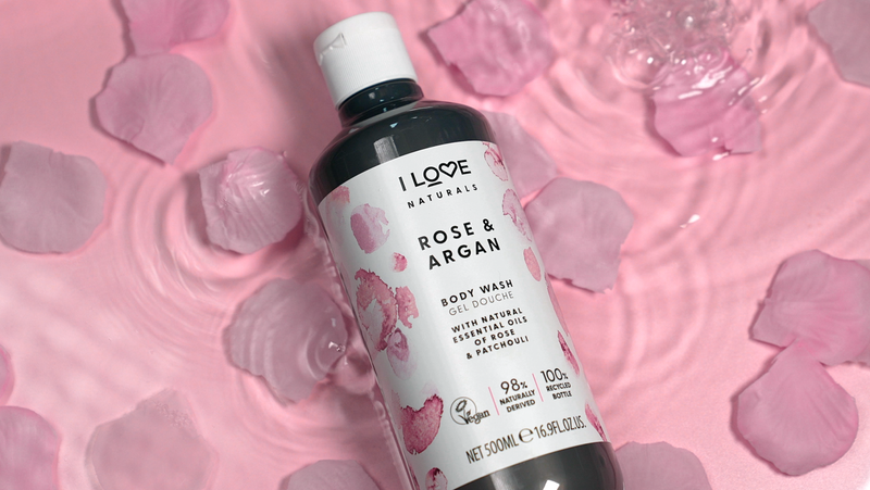 I Love Naturals Body Wash Rose & Argan 500ml