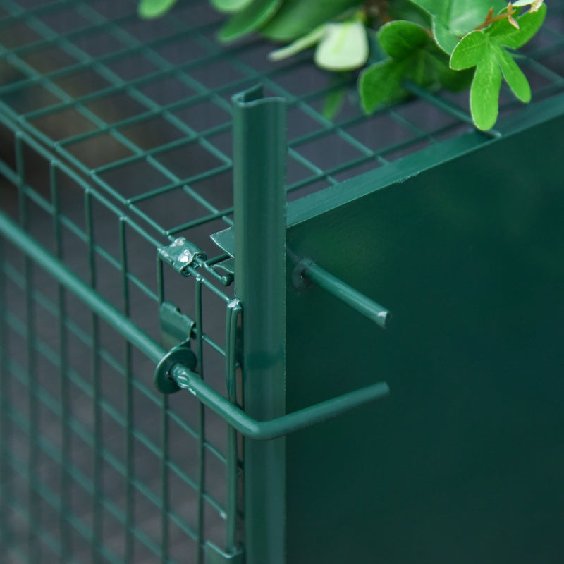 PawHut Two-Door Live Cage, Trap for Small Animal, Easy Setup - Dark Green