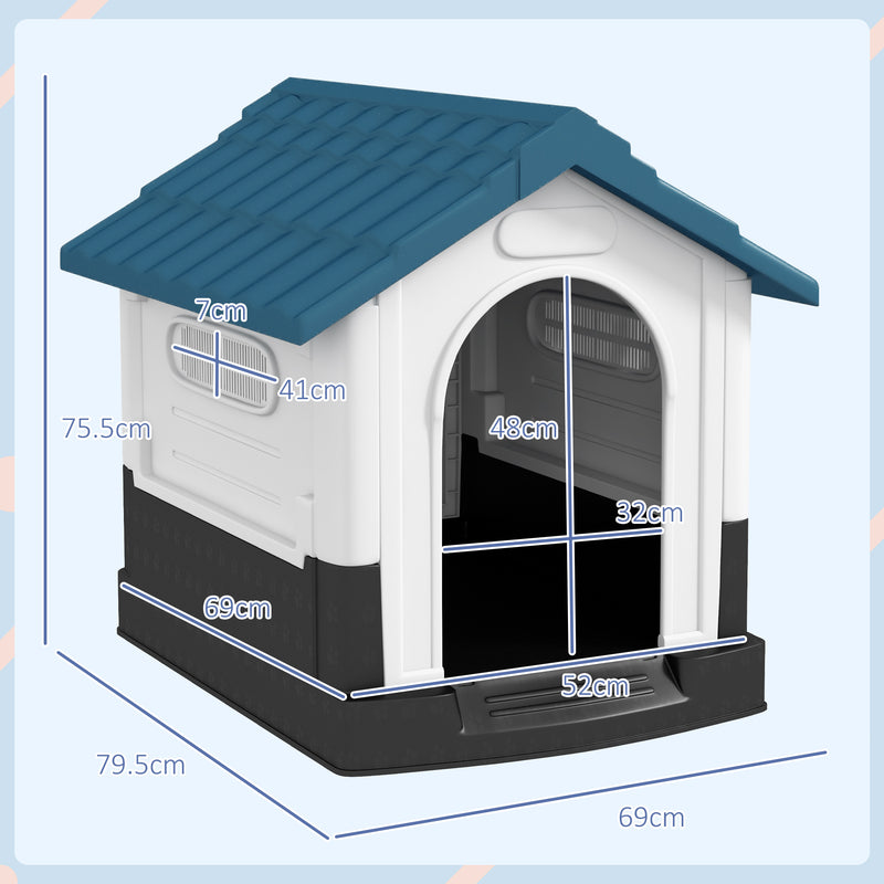 PawHut Dog Kennel for Outside, Grey