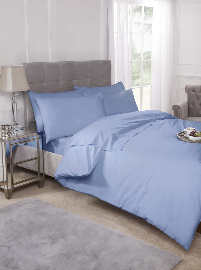 180 Thread Count Percale Pillowcase (Pair) in Blue