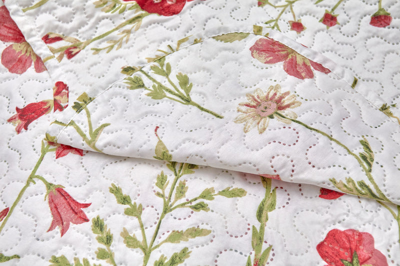 Poppy - Quilted Patchwork Bedspread Set