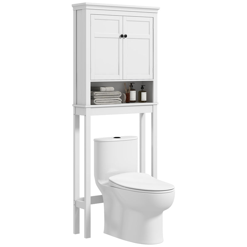 HOMCOM Over Toilet Storage Unit 3-Tier Freestanding Washing Machine Cabinet