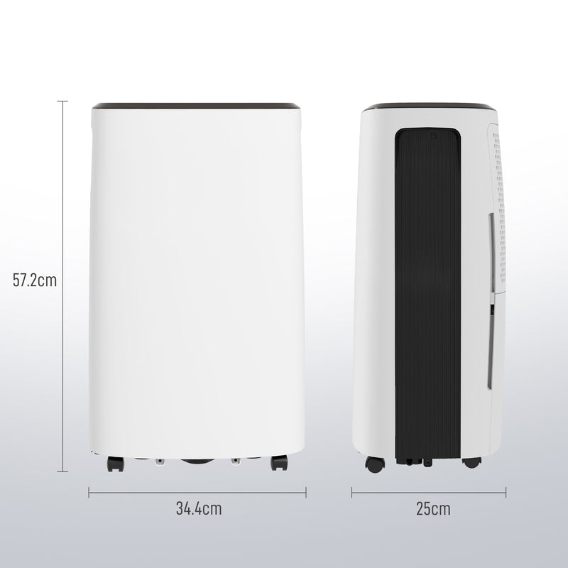 16L/Day Dehumidifier with 4L Water Tank, 24H Timer, Digital Humidity Display