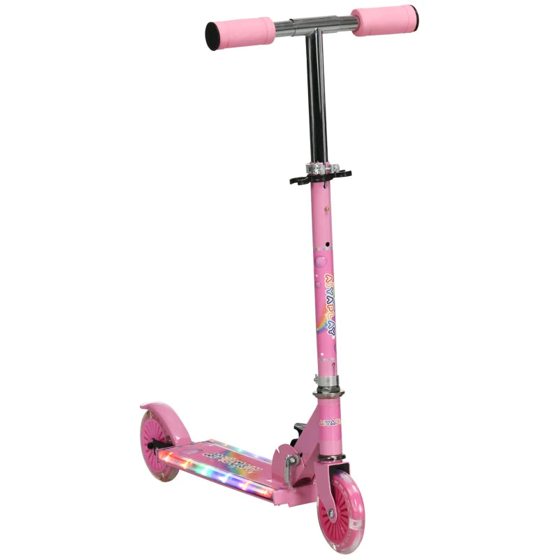 HOMCOM Kids Scooter  for Ages 3-7 Years - Pink