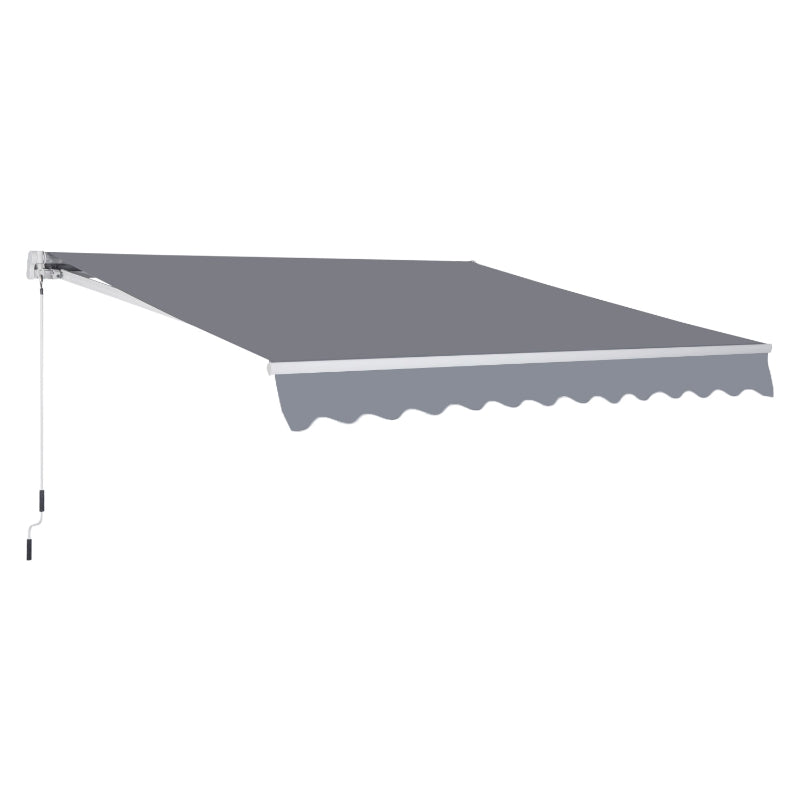 Outsunny Wall Mounted Sun Shade 2.95 x 2.5m - Grey