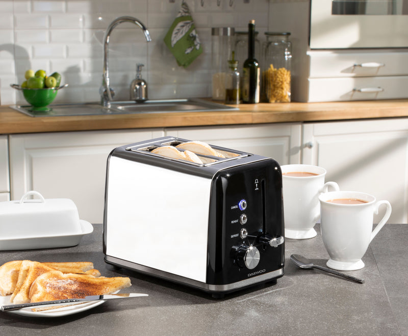 Daewoo Kensington 2 Slice Toaster - Black