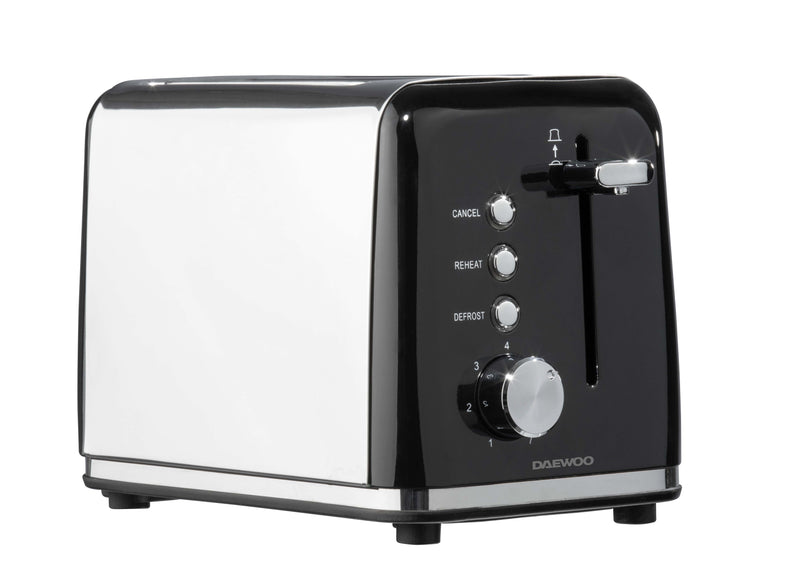 Daewoo Kensington 2 Slice Toaster - Black